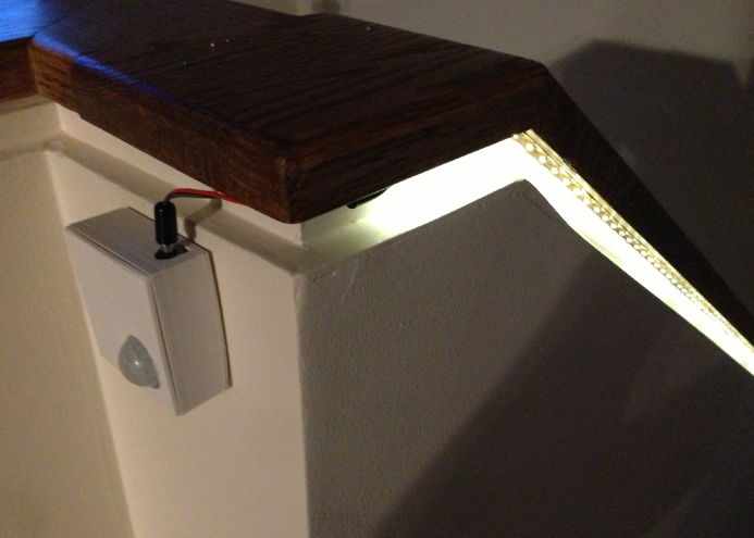 Battery powered motion sensor for LED light strip Home